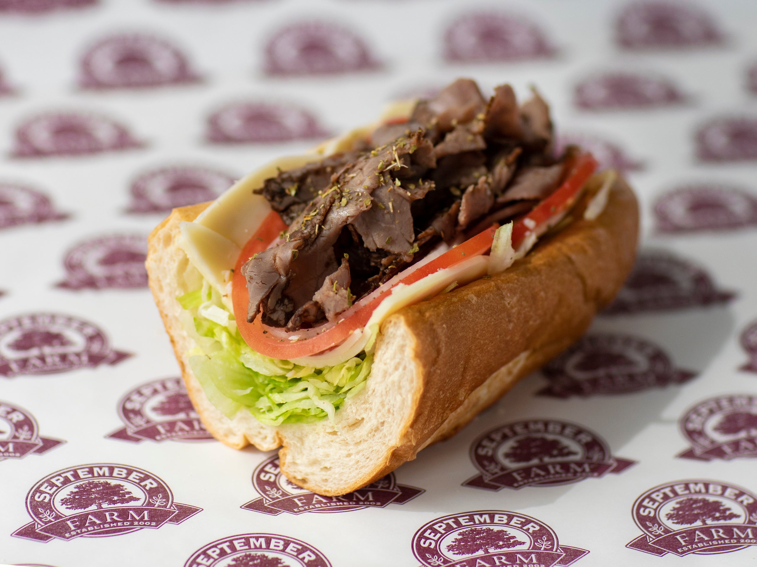 Large Roast Beef Hoagie September Farm LLC